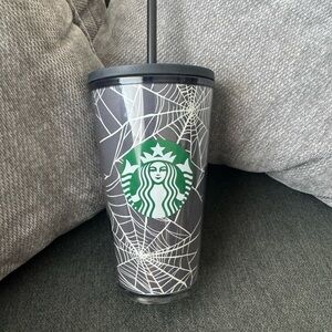 Starbucks Gray Tumbler with Web Design